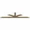 Ekena Millwork Richland Rough Sawn Timber Gable Bracket, Douglas Fir, 84"W x 21"H x 2"D x 4"F, 6/12 Pitch GBW084X21X0204RIC00RDF - alternate 2